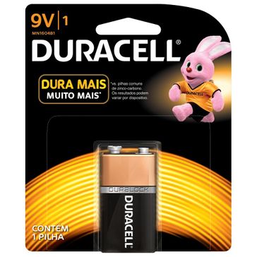 Pilha Duracell Bateria 9V 1 um