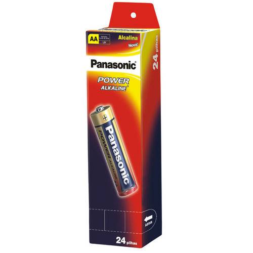 Pilha Panasonic Alcalina Lr6-24 Pequena com 24