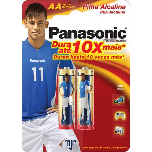 Pilha Panasonic Alcalina Pequena Lr6 com 2