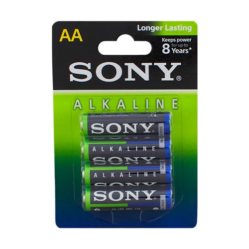 Pilha Sony AA Alcalina com 4 Unidades