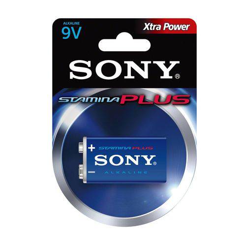 Pilha Sony Alkalina Stamina 9v Bateria