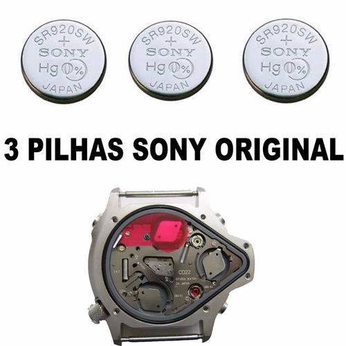 3 Pilha Sony Sr920sw 371 para Relógio Citizen C020