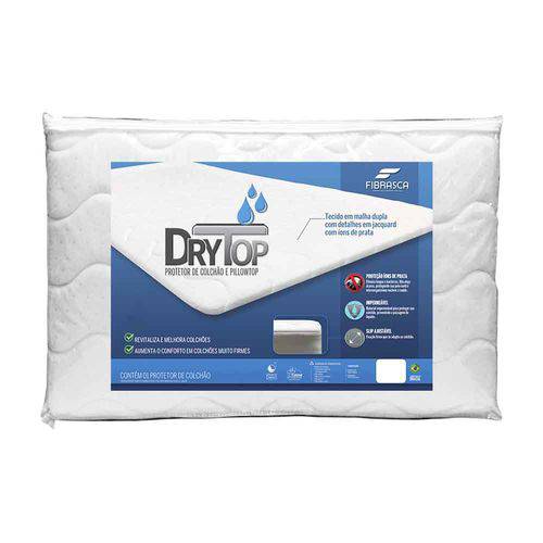 Pillow Top com Protetor de Colchão Drytop Casal Fibrasca