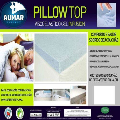Pillow Top Viscoelástico Gel King 1,93 X 2,03 com 5cm