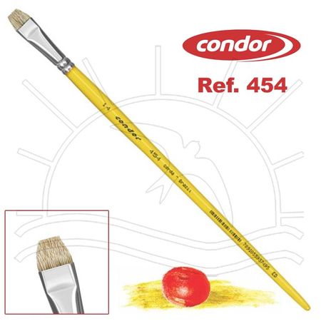 Pincel Condor 454 - Chato Aparado e Lixado 0