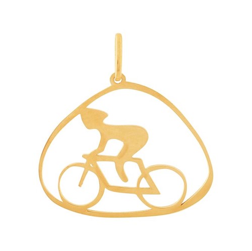 Pingente Ciclista Ouro 18k 750