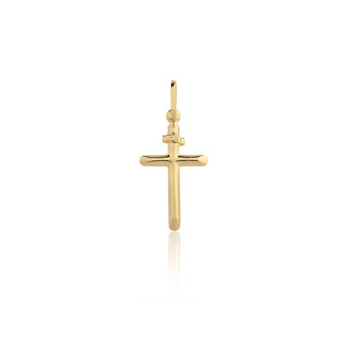 Pingente Cruz Ouro Amarelo 18K - Religioso