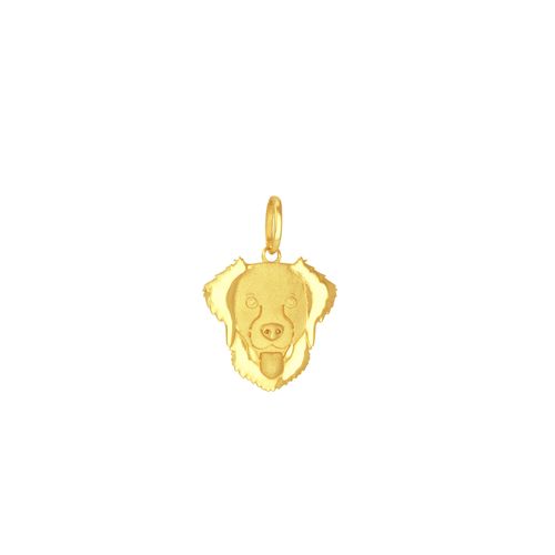 Pingente em Ouro 18K Cachorro Golden Retriever - AU5407