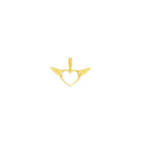 Pingente em Ouro 18K Coração com Diamantes - AU5029