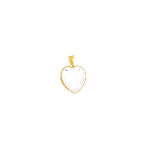 Pingente em Ouro 18K Coração com Zircônia - AU4665