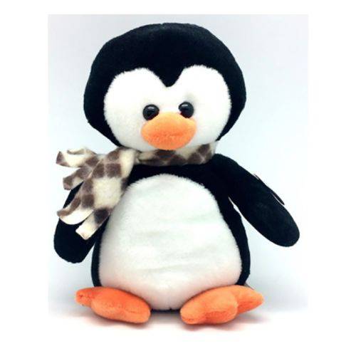 Pinguim de Pelúcia com Cachecol - 24 Cm