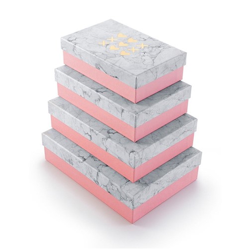 Pink Stone Caixa M Mármore - Compre na Imagina só Presentes