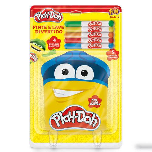 Pinte e Lave Divertido - 4 Desenhos - Play-doh - Fun
