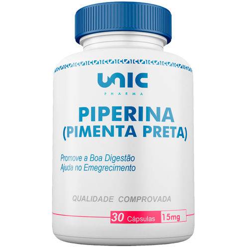 Piperina (pimenta Preta) 15mg 30 Caps Unicpharma