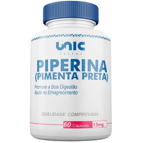 Piperina (pimenta Preta) 15mg 60 Caps Unicpharma