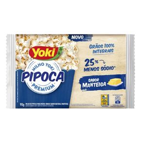 Pipoca de Microondas Sabor Manteiga Yoki 90g