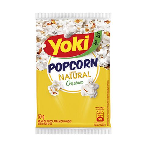 Pipoca para Microondas Pop Corn Natural 50g - Yoki