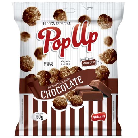 Pipoca Pronta Pop Up Chocolate 50g - ZDA