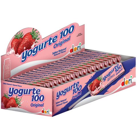 Pirulito Mastigável Iogurte 100 C/50 - Dori