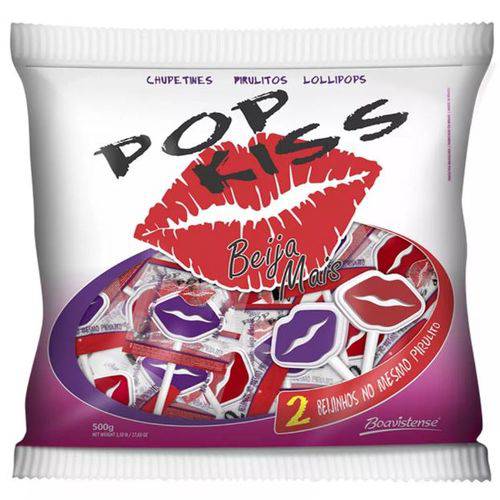 Pirulito Pop Kiss | Beija Mais | 500g