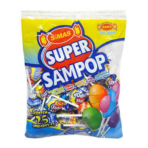 Pirulito Super Sampop Mix C/25 - Sams