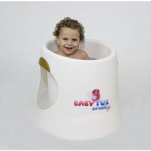 Piscina Banheira Baby Tub Ofurô Crianças 1 a 4 Ano Branco