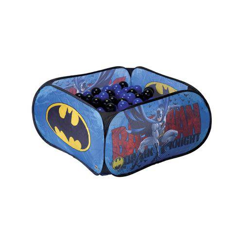Piscina de Bolinhas do Batman Super Herói Portátil Azul com 100 Bolinhas + 50 Bolinhas Extras