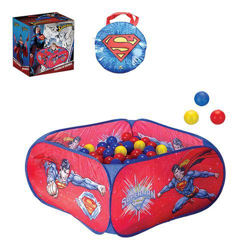 Piscina de Bolinhas Infantil Superman com 100 Bolinhas Artbrink