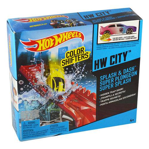 Pista Hot Wheels Color Change - Super Splash - Mattel