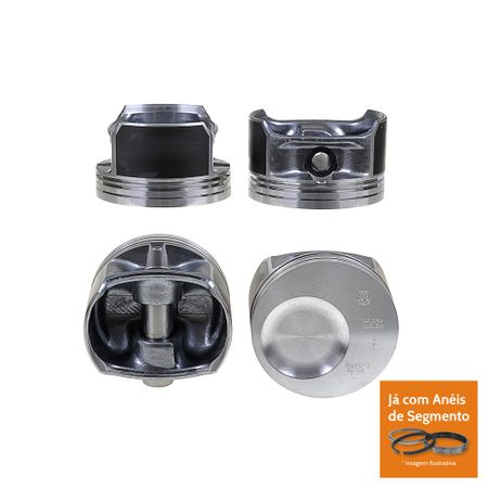 Pistao com Anel - Ford Rocam 1.6l 8v - Mahle - Mahle Pistao com Anel - Ford Rocam 1.6l 8v - Mahle