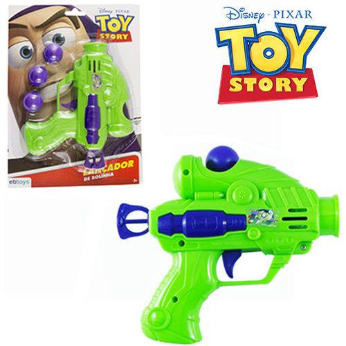 Pistola Lanca Bola com 3 Bolas Toy Story na Cartela