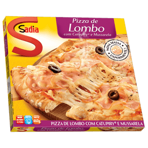 Pizza Sadia de Lombo com Catupiry e Mussarela 460g