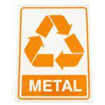 Placa Adesivo em Ps Sinal/adv - Lixo Metal 15x20