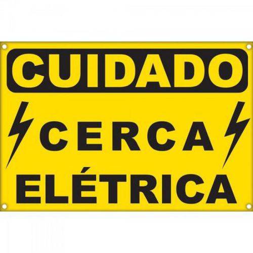 Placa de Alerta para Cerca Elétrica Ecp
