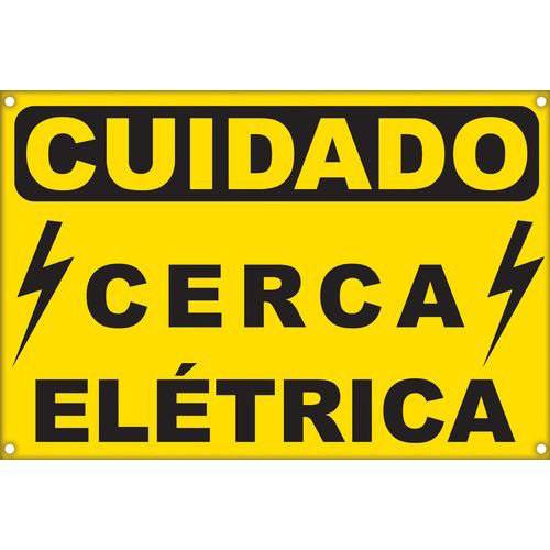 Placa de Alerta para Cerca Elétrica