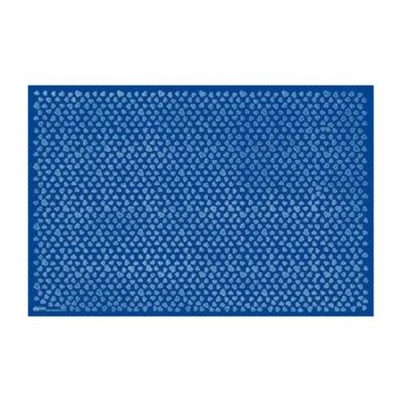 Placa de EVA 40x60cm Corações Kreateva - Azul Brasil