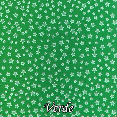Placa de EVA Cores Estrelas Verde