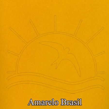Placa de EVA Flock Vibrante Amarelo Brasil