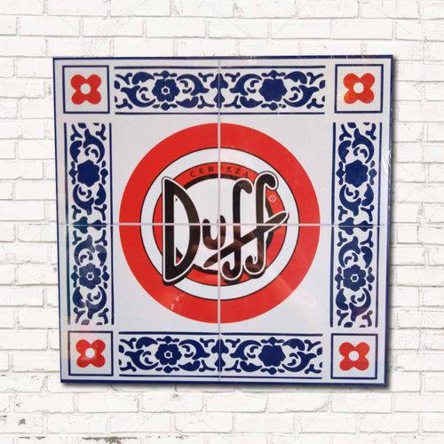 Placa de MDF Estilo Azulejo Duff 30x30cm
