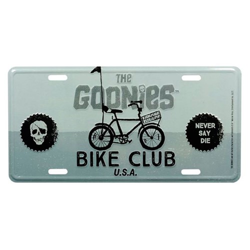 Placa de Metal Decorativa The Goonies Bike Club