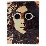 Placa de Metal John Lennon Coffee Arte