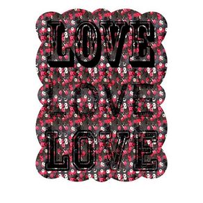 Placa de Metal Love Placa Decorativa de Metal Love Amor