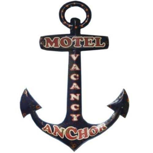 Placa de Metal - Motel Anchor