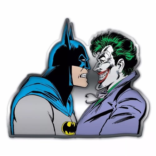 Placa de Parede Dc Batman And Joker Face - Compre na Imagina só