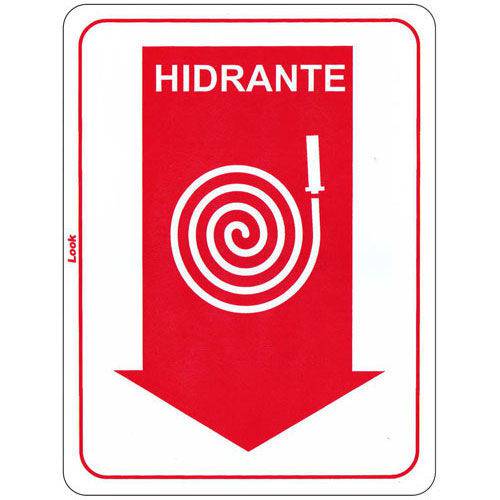 Placa de Sinalizacao Hidrante 15X20 Look
