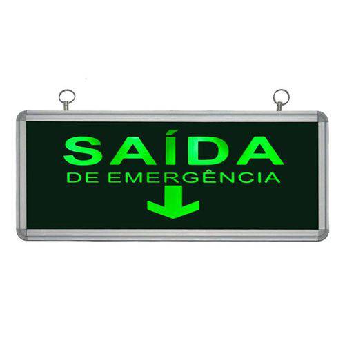 Placa de Sinalização para Saída de Emergência de Led Un-16 Unik