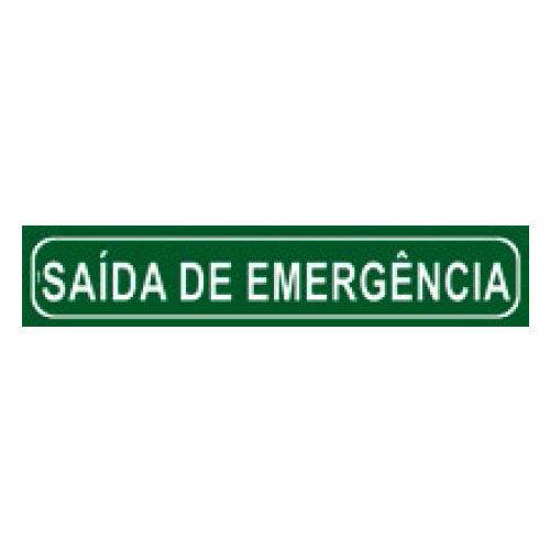 Placa de Sinalização - Saída de Emergência - Look