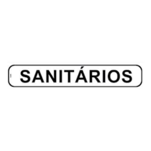 Placa de SINALIZAÇÃO - SANITÁRIOS - 5X25 - Look