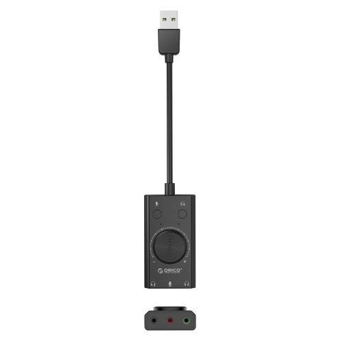 Placa de Som Externa USB Multifunções - Microfone / Fone