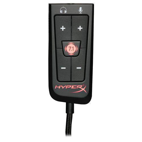Placa de Som USB HyperX 7.1 Virtual Plug & Play HX-USCCPSS-BK